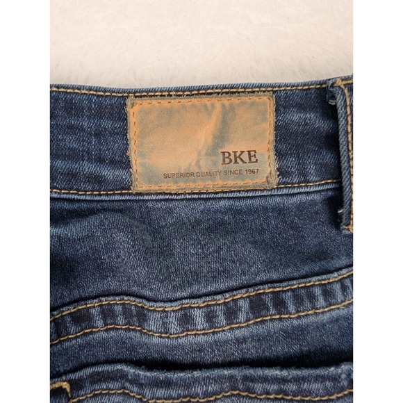 BKE Stella Mid-Rise Slim Fit Jeans Women's 31x31.5 Blue Denim Tailored Bootcut - Picture 8 of 10